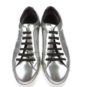 FENDI Men's Bag Bugs Silver Metallic Sneakers 9